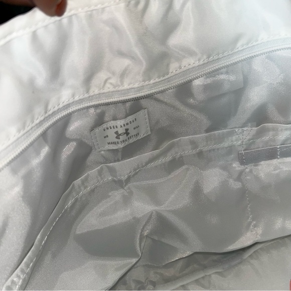 Under Armour Blue and White Tote Bag with Reflective Finish - Picture 7 of 7